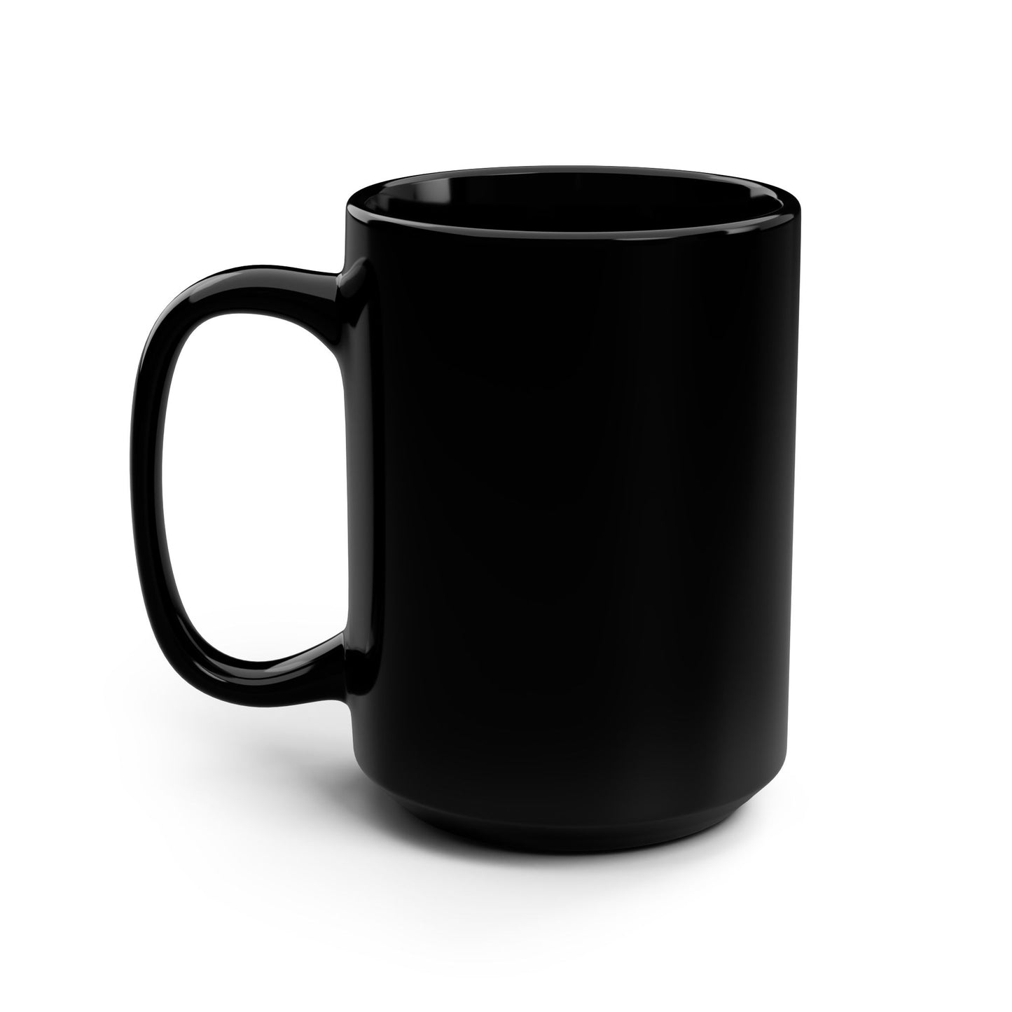 Go Make Offers Mug — Bold Black 15oz Coffee Cup with Lightning Accent