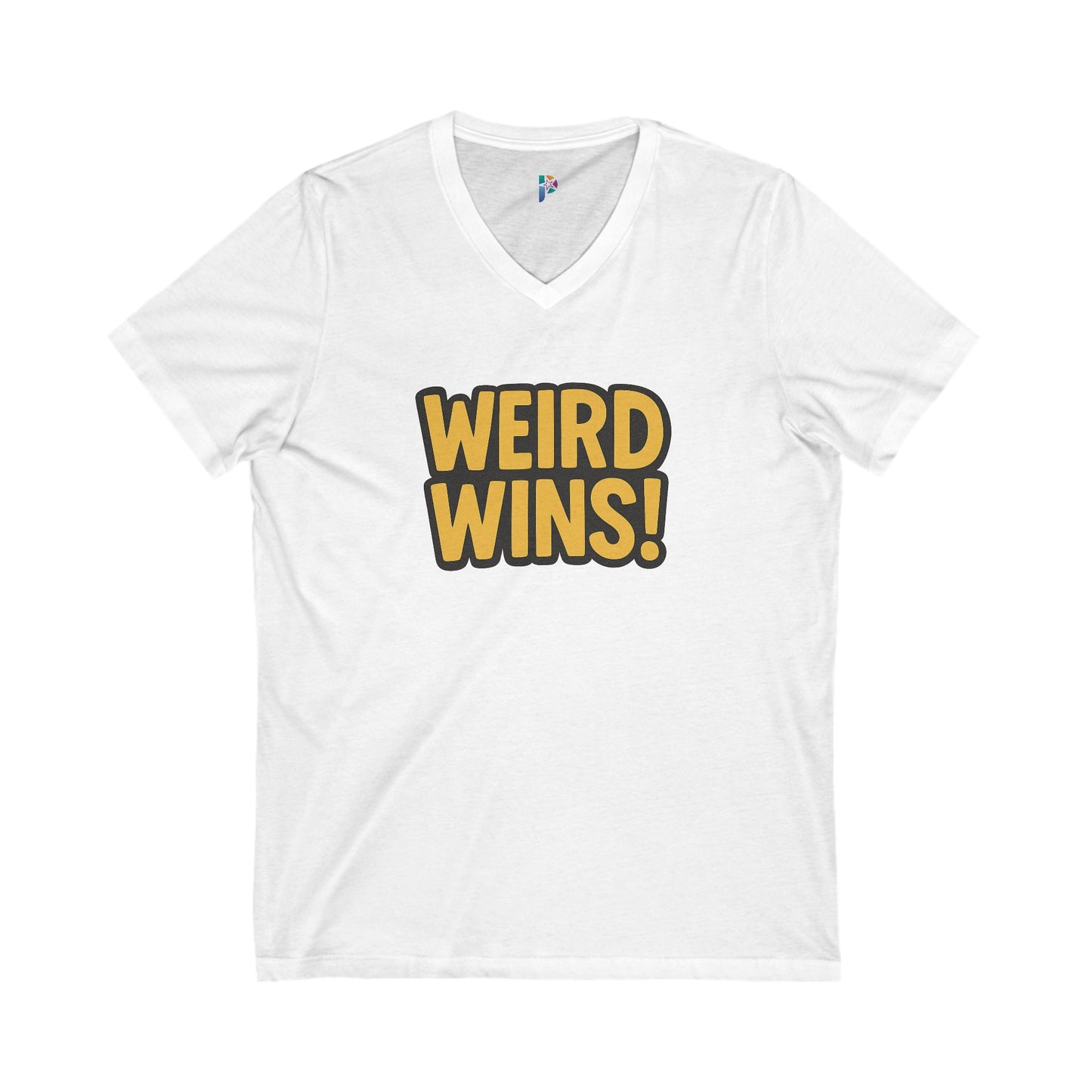 Weird Wins! Unisex V-Neck Tee - Fun & Quirky Design for Unique Gifting