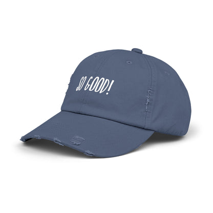 So Good Unisex Distressed Cap