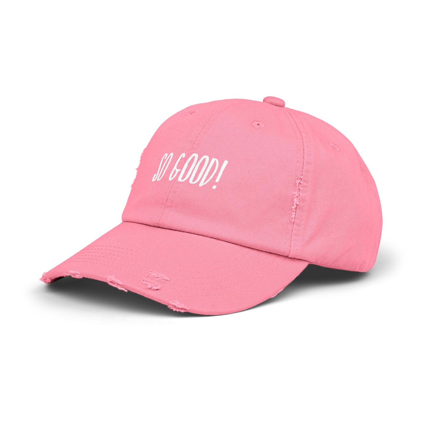 So Good Unisex Distressed Cap