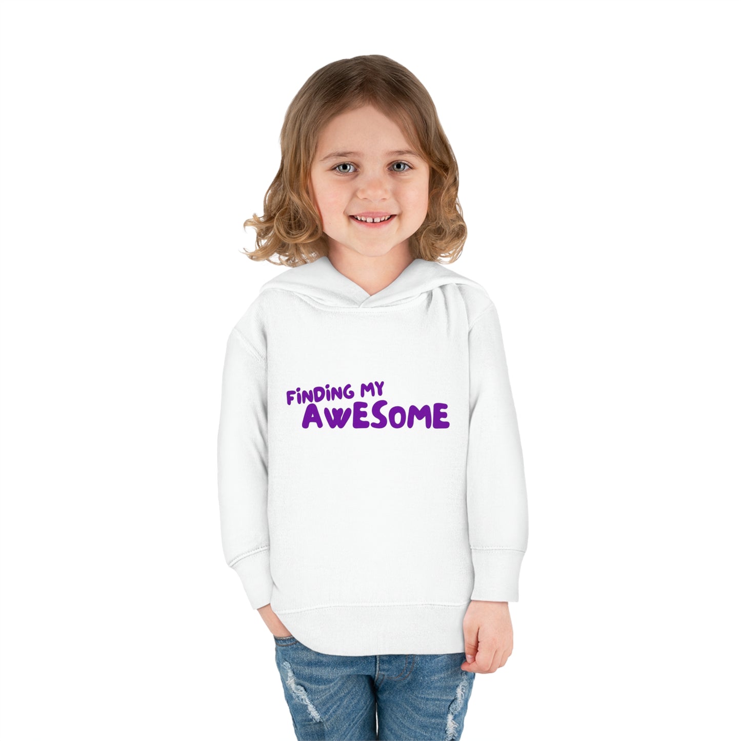 Finding My Awesome Toddler Pullover Fleece Hoodie