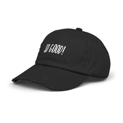 So Good Unisex Distressed Cap