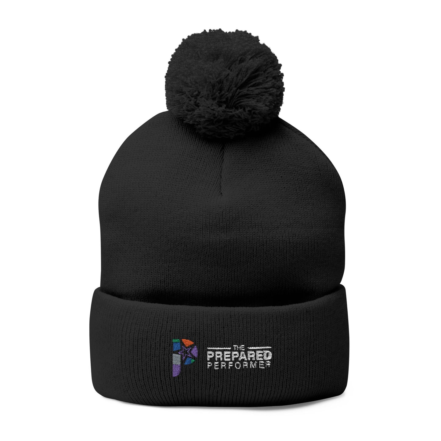 Prepared Performer Pom-Pom Knit Cap - Cozy Winter Hat for All Occasions