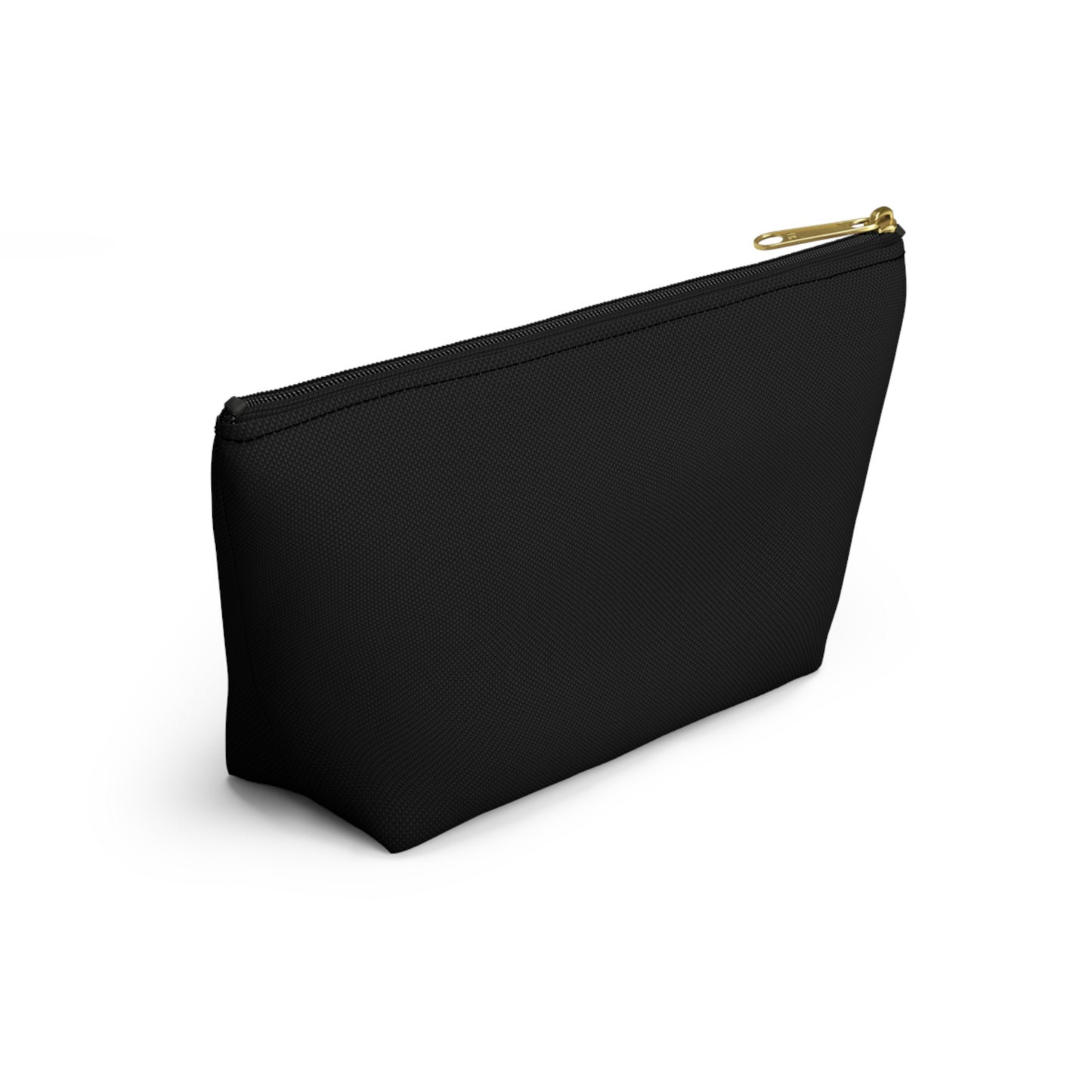 Weird & Winning Accessory Pouch — Bold Glitter Text Makeup Bag