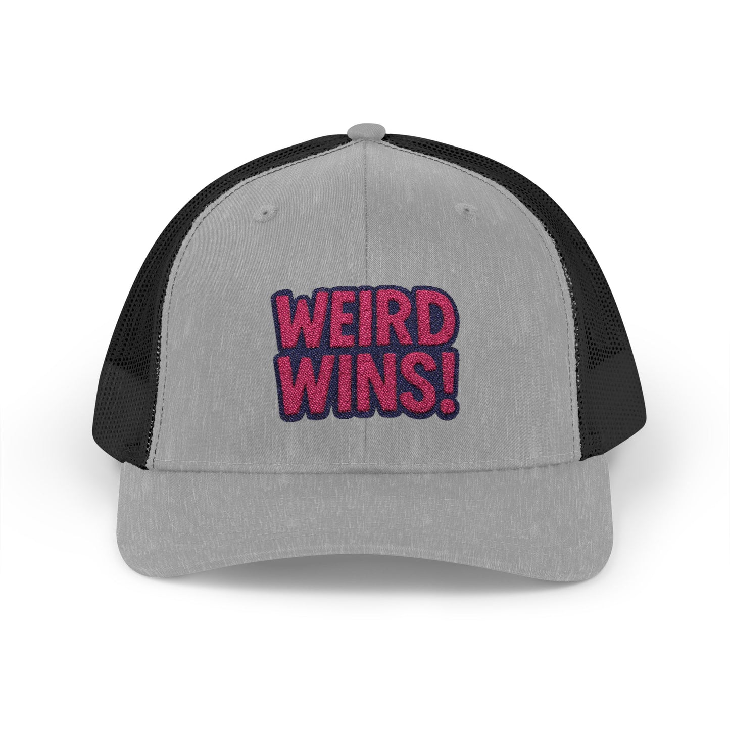 Weird Wins Snapback Trucker Cap - Fun and Quirky Hat for Unique Style