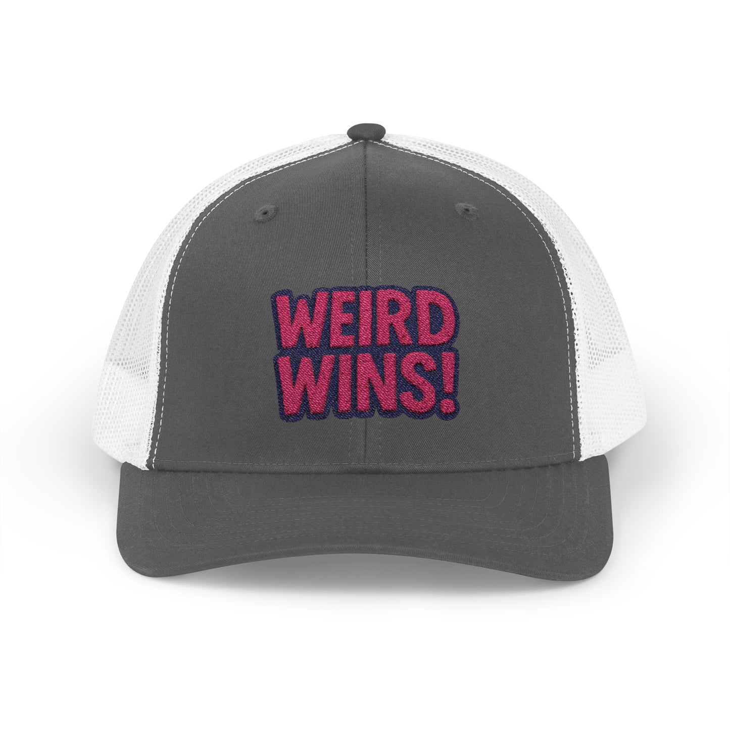 Weird Wins Snapback Trucker Cap - Fun and Quirky Hat for Unique Style