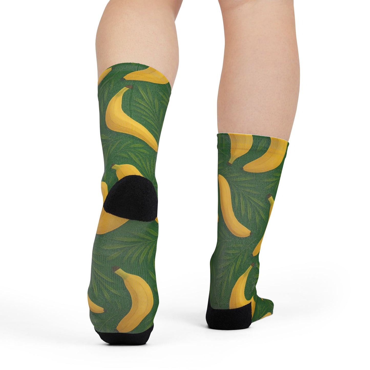 Tropical Banana Crew Socks - Fun & Funky Footwear