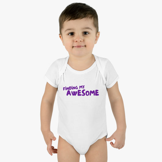 Finding My Awesome Infant Baby Rib Bodysuit