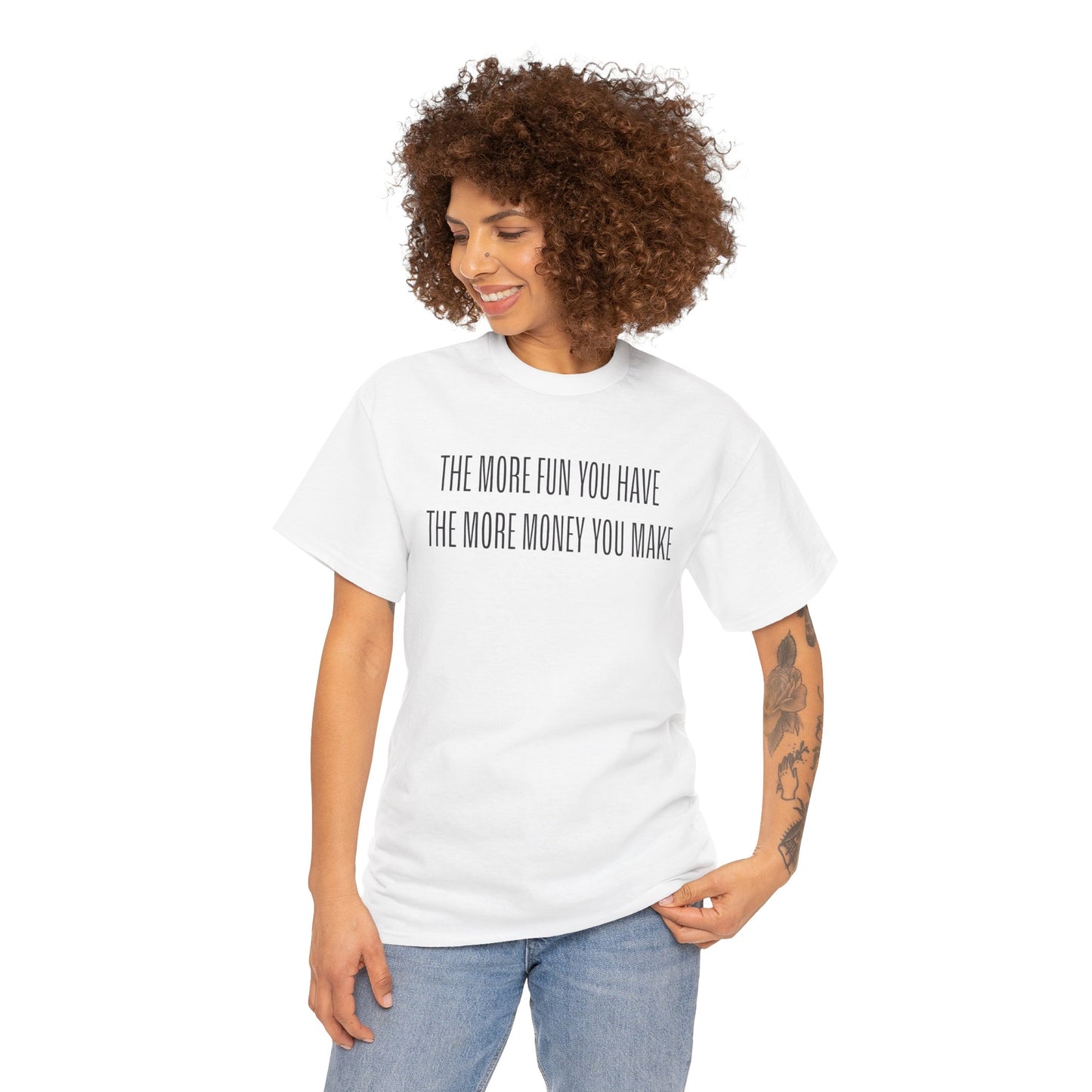 More Fun More Money Unisex Heavy Cotton Tee