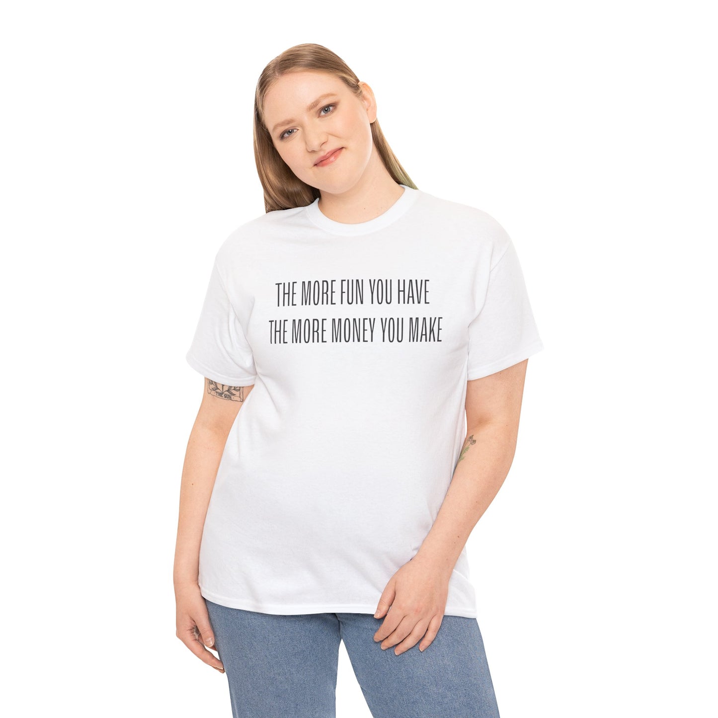 More Fun More Money Unisex Heavy Cotton Tee