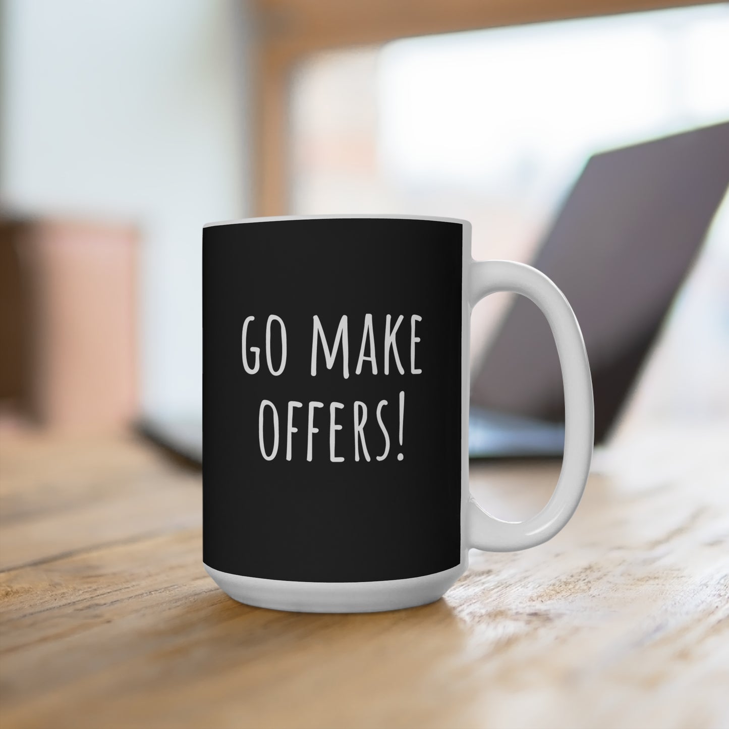 Go make offers Coffee Mug — Bold Minimalist Ceramic Cup